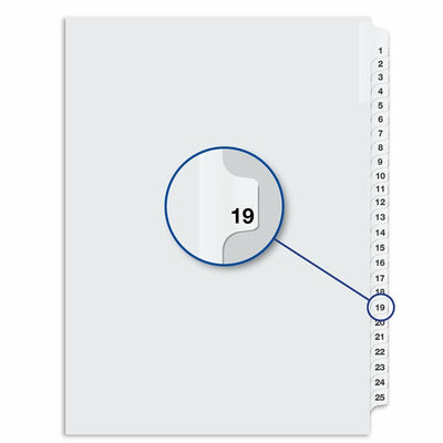 #19 WHITE 11''LITIG.DIV.1/25 (DAVW04019)