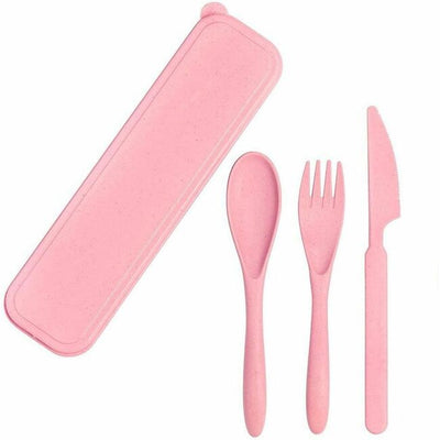 CUTLERY SET OF 3 PINK (GCIXGW4PK)