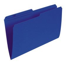 Pendaflex 1/2 Tab Cut Legal Recycled Top Tab File Folder (PFXR615-NAV)
