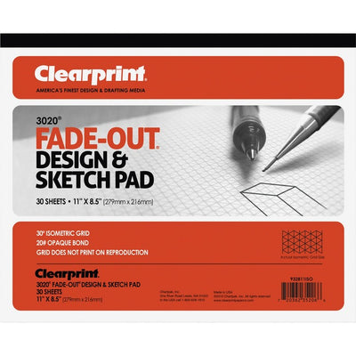 Clearprint Isometric Grid Paper Pad - Letter (CLE932811ISO)