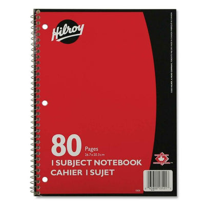Hilroy Executive Coil One Subject Notebook (HLR13121)