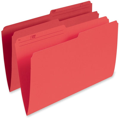 Pendaflex 1/2 Tab Cut Legal Recycled Top Tab File Folder (PFXR615-RED)