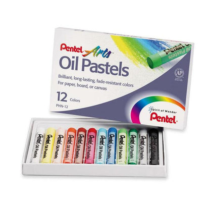 Pentel Round Stic Oil Pastel (PENXPHN-12C)