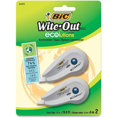 CORRECTION TAPE MINI-ECO 2/PK (BICWOETP21)