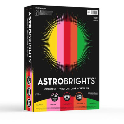Astrobrights Colored Cardstock - "Vintage" 5-Color Assortment (NEE21003)