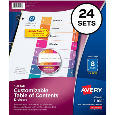 Avery® Ready Index Customizable TOC Dividers (AVE11168)