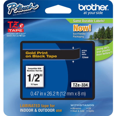 P-touch TZe Laminated Tape Cartridge (BRTTZE-334)