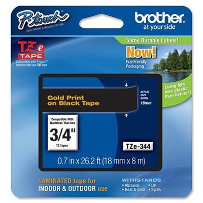P-touch TZe Flat Surface Laminated Tape (BRTTZE-344)