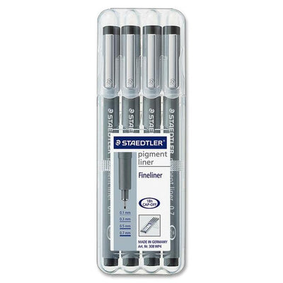PIGMENT LINER, ASST SZ*BLK*4st (STD308A6WP4)