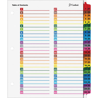 Cardinal® OneStep Printable Dividers (CRD60990)