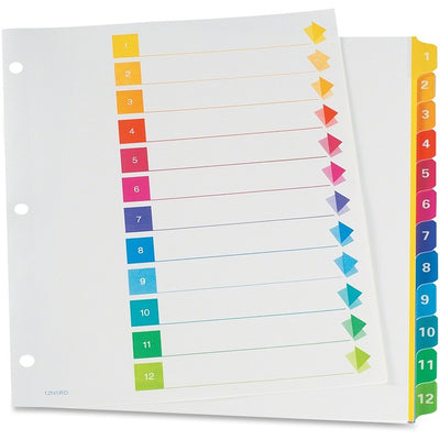 TOPS RapidX Colour Coded Index Dividers (OXFCR21312NSR)