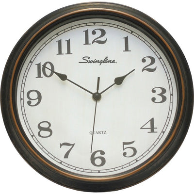 CLOCK 12" ANTIQUE FRAMED (SWI23005)