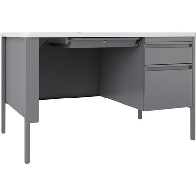 Lorell Fortress Series 48" Right-Pedestal Teachers Desk (LLR66940)