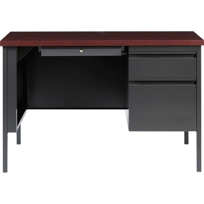 Lorell Fortress Series 45-1/2" Right Single-Pedestal Desk (LLR66949)