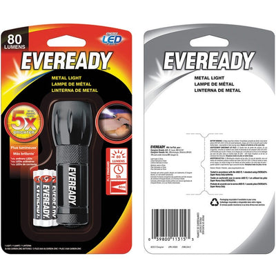 Eveready Compact LED Metal Flashlight (EVEEVML33A-S)