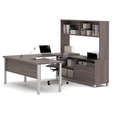 DESK/WRK STATN U-SHAPE,BARK GY (BEX120860-47)