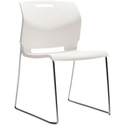 Global Popcorn Armless Chair, Polypropylene Seat & Back (GLB436345)