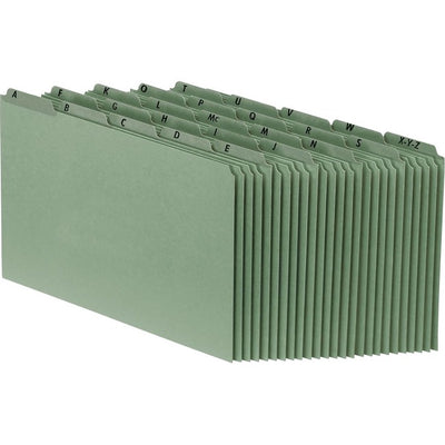 Pendaflex Heavyweight Alphabetic File Guides - Reinforced Tabs, Legal, Green (PFXPC625U)