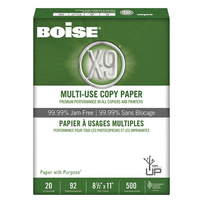 8.5 x 11, 20LB Bond, 500/pk - 92 (BOISE0X9001)