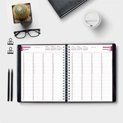 Brownline 4-Person Professional Appointment Book (BLICB960-BK)
