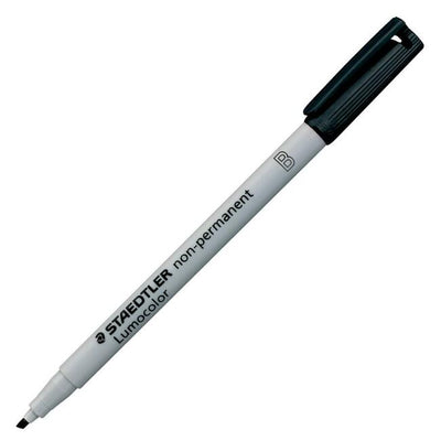 LUMO.MARKER CHISEL WASH.BLACK (STD312-9)