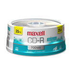 Maxell CD Recordable Media - CD-R - 48x - 700 MB - 25 (MAX648445)