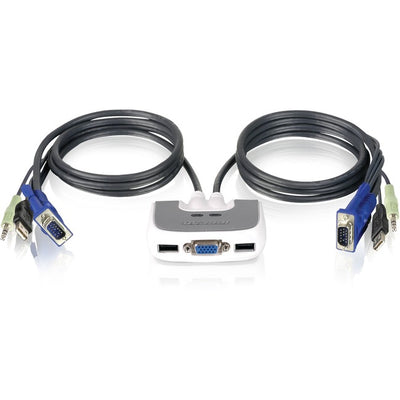 2 PORT COMPACT USB KVM SWITCH (IOGGCS632U)