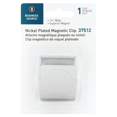 Business Source Nickel Plated Magnetic Clips (BSN37512)