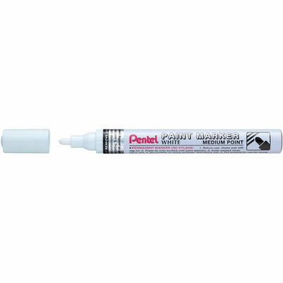 PAINT MARKER MED.POINT WHITE (PENMMP10W)