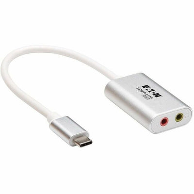 Tripp Lite series USB-C to 3.5 mm Stereo Audio Adapter - USB 2.0, Silver (TRPU437002)