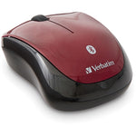 Verbatim Bluetooth&reg; Wireless Tablet Multi-Trac Blue LED Mouse - Garnet (VER70240)