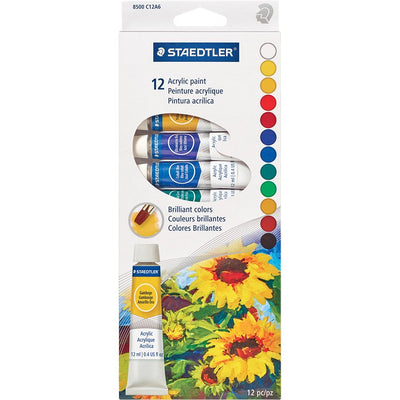 ACRYLIC PAINT 12ml TUBES 12/ST (STD8500-C1202)