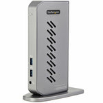 StarTech.com USB-C USB-A Dock - Hybrid Universal USB 3.0 Laptop Docking Station - Dual Monitor 4K 60Hz HDMI/DisplayPort - 6xUSB Type-A/GbE (STCDK30A2DHU)