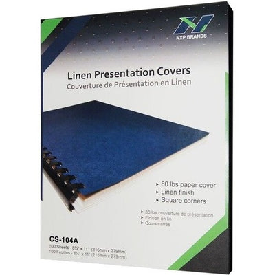 BINDING COVERS LINEN BK (HPOCS104ABK)
