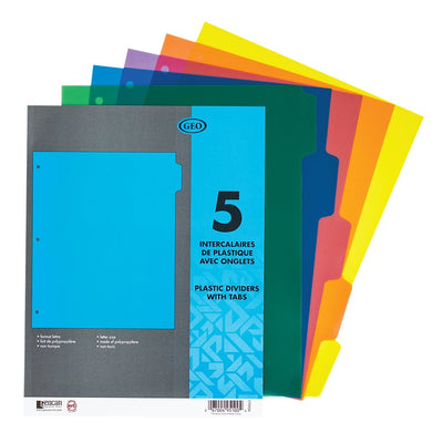 INDES POLY 5TAB COL. (GCICT095A)