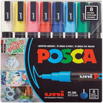MARKER PAINT FINE TIP ASS.COL (UBCPC3M8C)