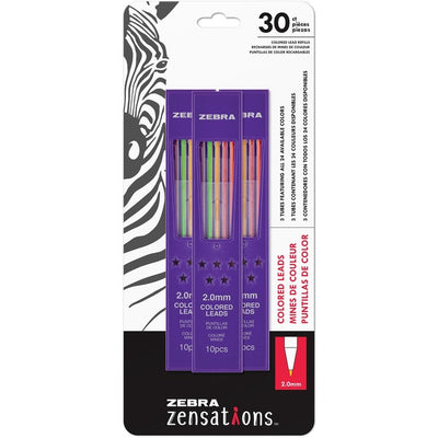 COLOURED PENCIL REFIL 30P (ZEB87103)