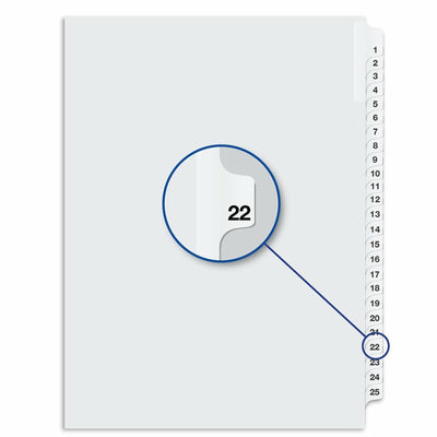 #22 WHITE 11''LITIG.DIV.1/25 (DAVW04022)