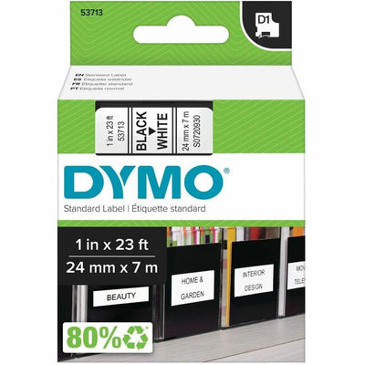 DYMO TAPE CART.BLACK/WHITE 1" CARD (DYMS0720930)