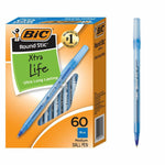 PEN ROUND STICK MED.BLUE (BICGSM609BL)