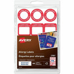 LABEL ALLERGY RED (AVE2380)