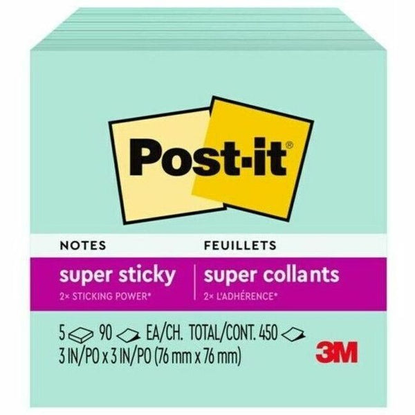 POST-IT 3X3 FRESH MINT (MMM6545SSMT) - Direct Line Supplies