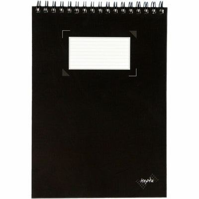 NOTEBOOK HORIZONTAL WIRE BK (QUO64302)