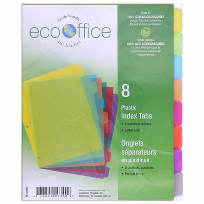 INDEX POLY LET. 8 TAB COL. (AVDA00340)