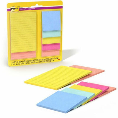 POST-IT SS 2-4X6 ASSORTED (MMM44237SSJOY)