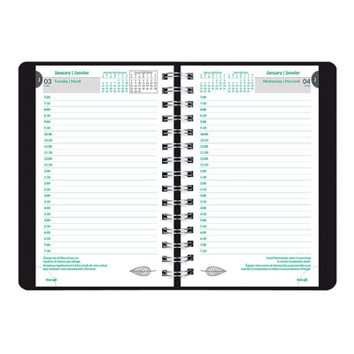 AGENDA DAILY.ECO.SPI.BIL.8X5BLK (BLIC410W-81B)