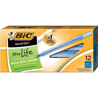 BIC Round Stic Ballpoint Pens (BICGSM11BL)
