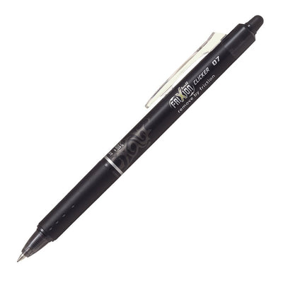 Pilot FriXion Ball Clicker 0.7 - Gel Ink Rollerball pen - Black - Medium Tip (PILFRT7B2)
