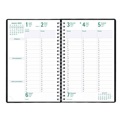 Blueline Timanager 13-Month Weekly Planner, 9-1/6" x 5-7/8" , French (BLIC5910-81F)