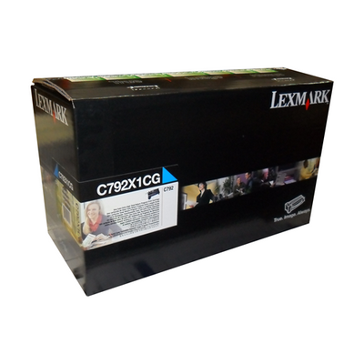 C/X792 Cyan Return Programme 20K Print Cartridge (LEXC792X1CG)